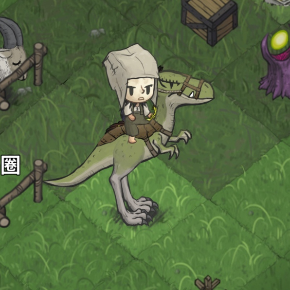 寵物-迅猛龍-騎上迅猛龍