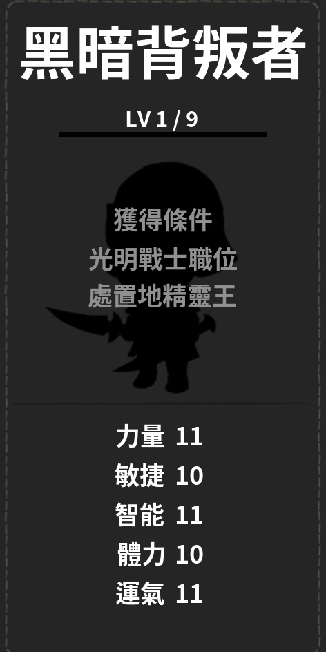 黑暗背叛者-未解鎖